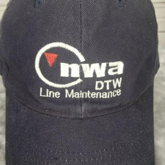 Toppers NWA DTW Line Maintenance Hook And Loop Cap - Picture 2 of 12